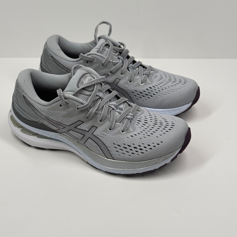 ASICS Gel Kayano 28 Running Shoe Lace Up Gray Mesh Comfort Casual Size 8.5